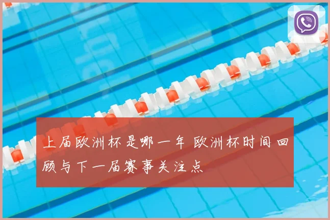 上届欧洲杯是哪一年 欧洲杯时间回顾与下一届赛事关注点